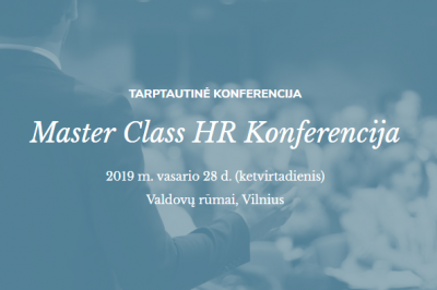 [LiMA rekomenduoja] Tarptautinė Master Class HR Konferencija