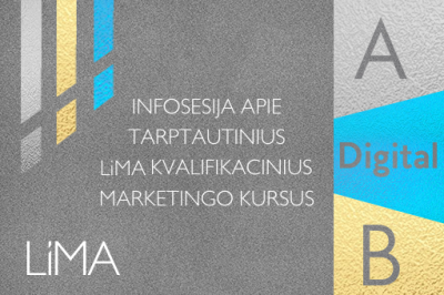 LiMA ONLINE: Infosesija apie tarptautinius LiMA kvalifikacinius marketingo kursus