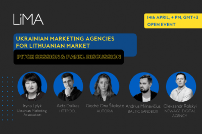 Ukrainos marketingo agentūros Lietuvos rinkai: pitchų sesija ir diskusija