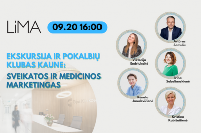 Ekskursija ir pokalbių klubas Kaune: sveikatos ir medicinos marketingas