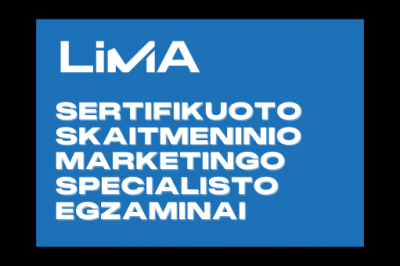 LiMA DIGITAL: Sertifikuoto skaitmeninio marketingo specialisto egzaminai