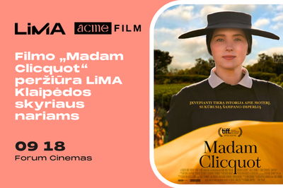 Filmo „Madam Clicquot“ peržiūra LiMA Klaipėdos skyriaus nariams