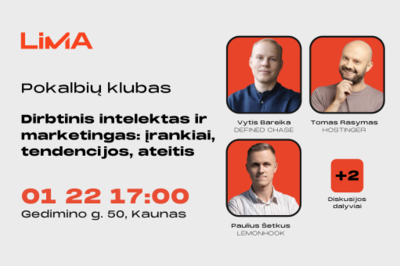 Pokalbių klubas Kaune: dirbtinis intelektas ir marketingas