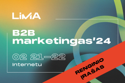 Renginio įrašas | B2B MARKETINGAS'24