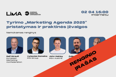 Renginio įrašas | [Nemokamas] Tyrimo „Marketing Agenda 2025“ pristatymas ir praktinės įžvalgos