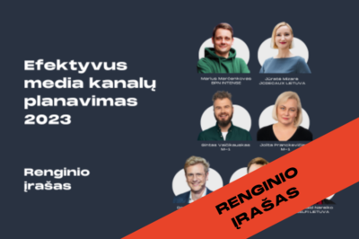 Renginio įrašas | Efektyvus media kanalų planavimas 2023