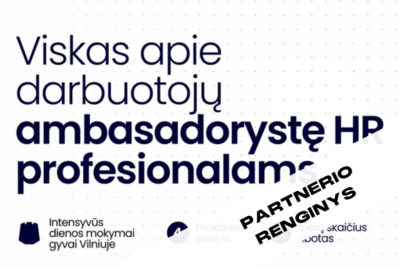 [PARTNERIO RENGINYS] Viskas apie darbuotojų ambasadorystę HR profesionalams