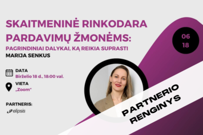 [PARTNERIO RENGINYS] Skaitmeninė rinkodara pardavimų žmonėms: pagrindiniai dalykai, ką reikia...