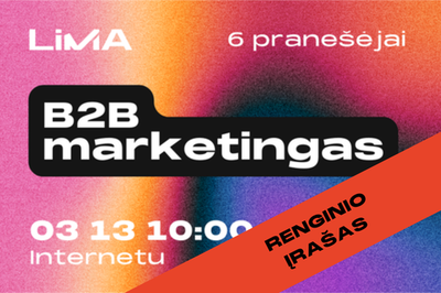 Renginio įrašas | B2B MARKETINGAS'26